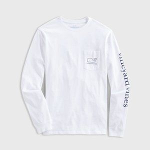 Vineyard Vines Vintage White Long Sleeve Shirt Size Large